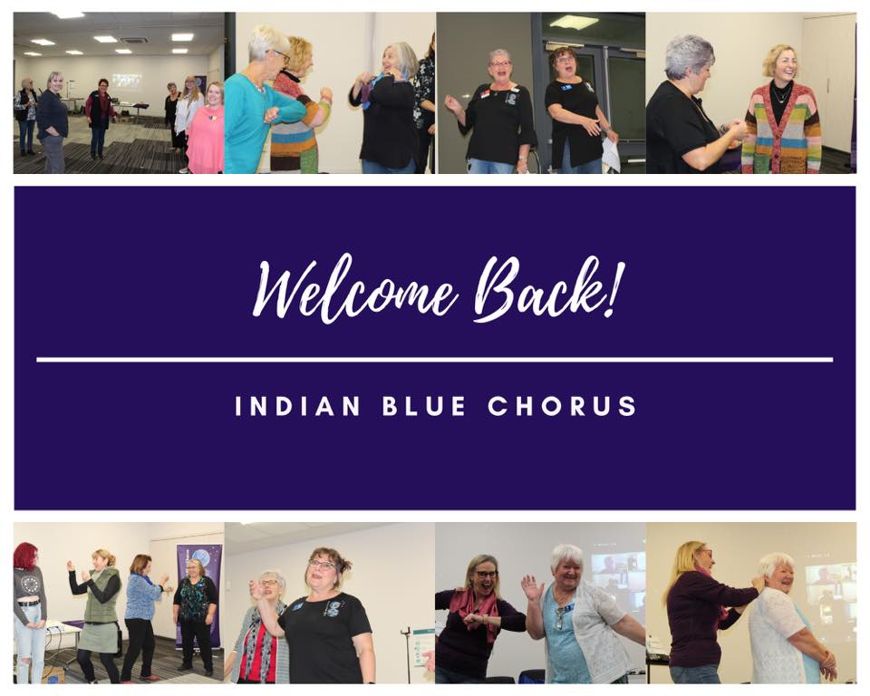 INDIAN BLUE CHORUS is BACK rehearsing!